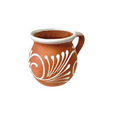 La Mexicana Tarro de Barro Terracota - Jarro de Barro Café 12 oz - 3 1/4" x 4' H - 1 unidad