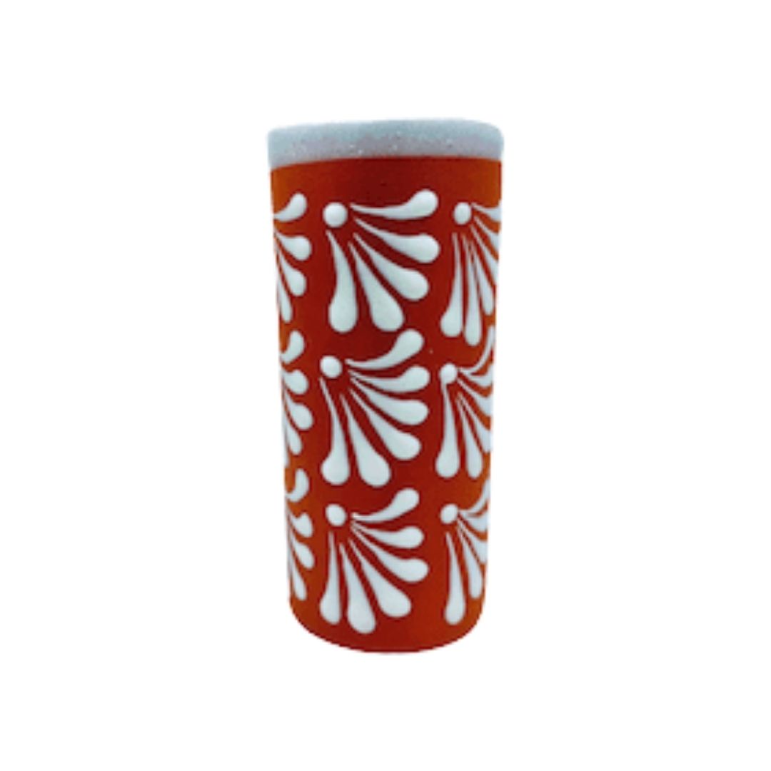 Vaso Jaibolero Terracotta 7" H x 3 1/2" W by La Mexicana