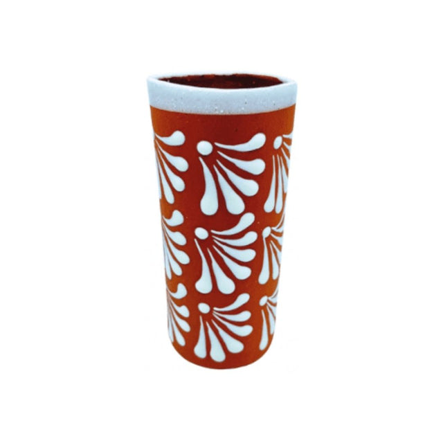 Vaso Jaibolero Terracotta 7" H x 3 1/2" W by La Mexicana - 20 oz - 1 unit