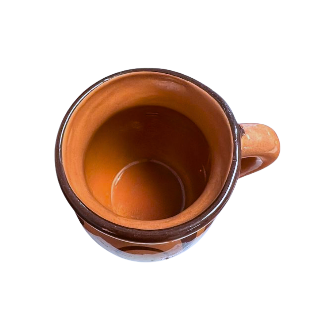 Coffee Clay Mug Large - Almond Color -  Jarro Cafetero - 16 oz