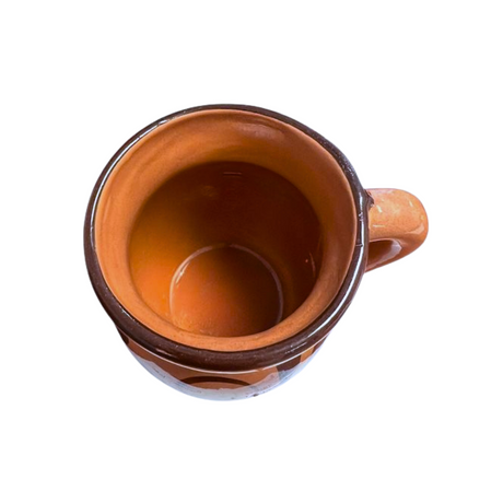 Coffee Clay Mug Large - Almond Color -  Jarro Cafetero - 16 oz