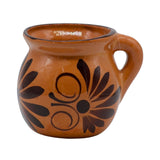 Coffee Clay Mug Large - Almond Color -  Jarro Cafetero - 16 oz