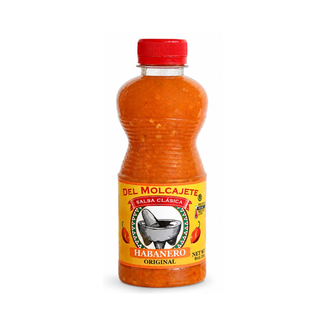 Del Molcajete Salsa Clasica Habanero Original  – 9.17 oz