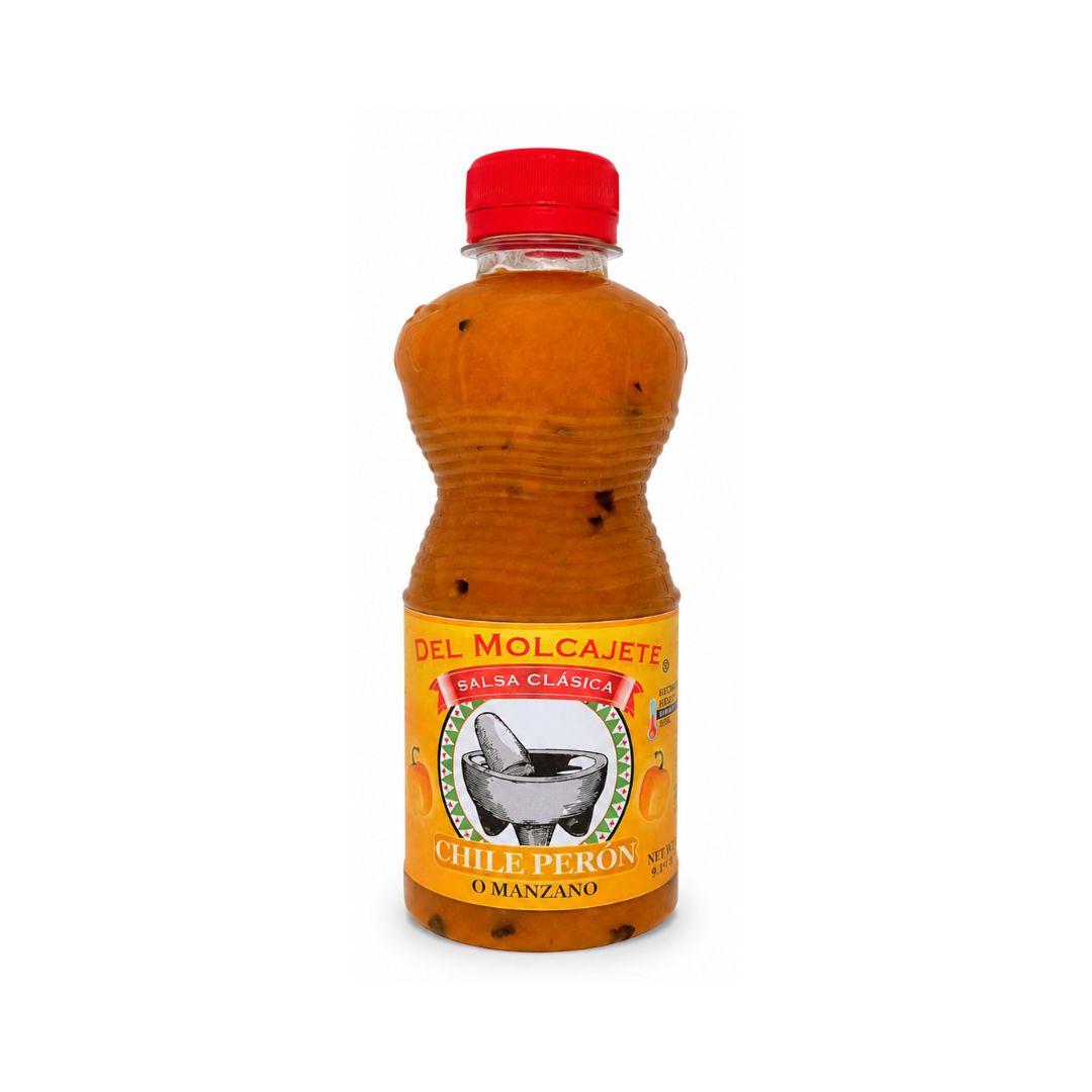Del Molcajete Salsa Clásica Chile Perón o Manzano – 9.17 oz