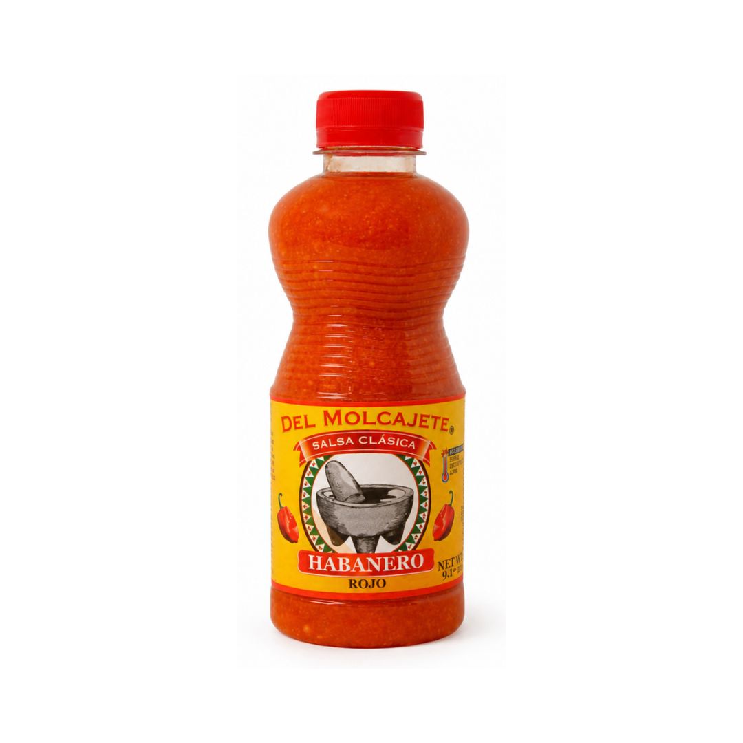 Del Molcajete Salsa Clásica Red Habanero  – 9.17 oz