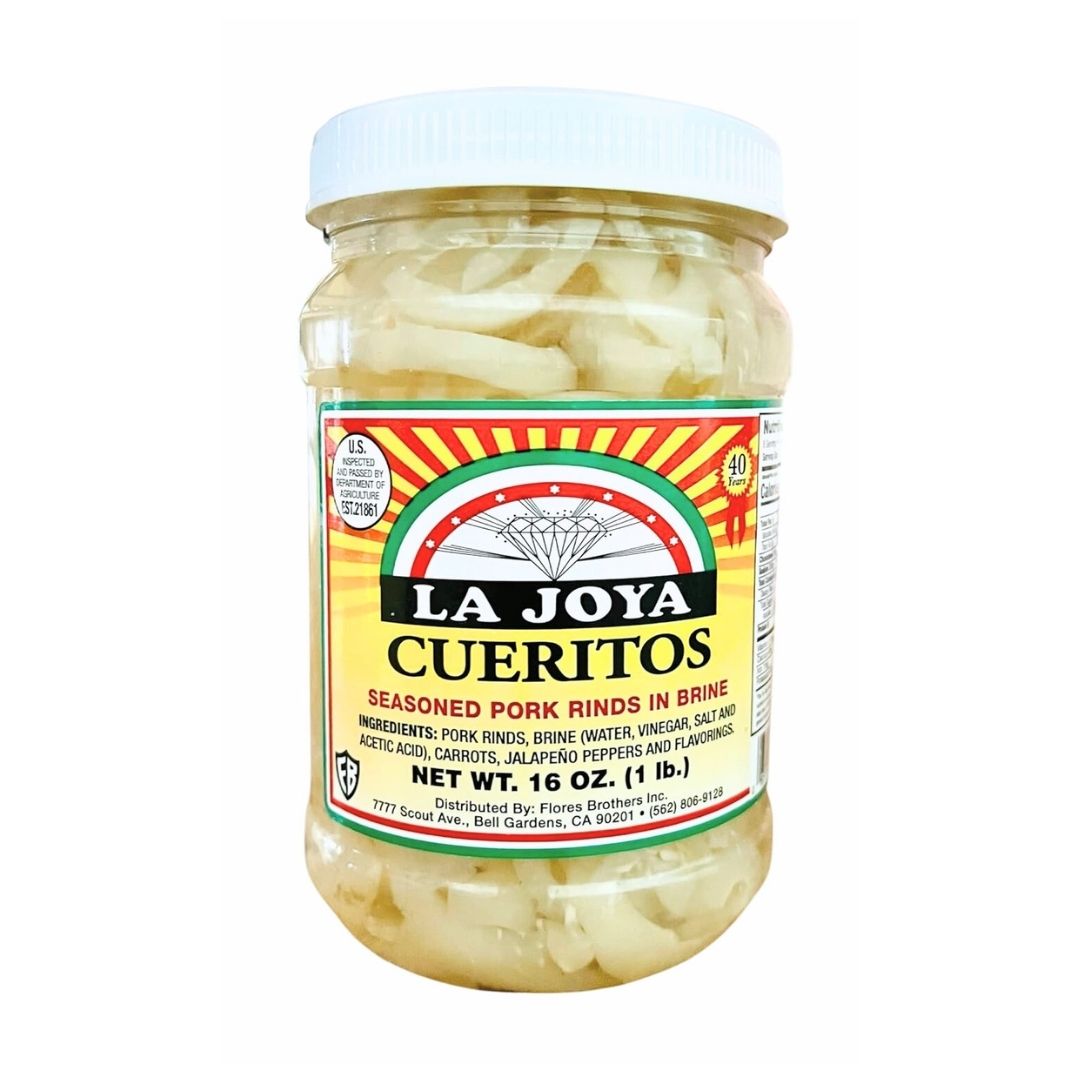 La Joya Pork Seasoned Pork Rinds in Brine - Cueritos - 16 oz ...