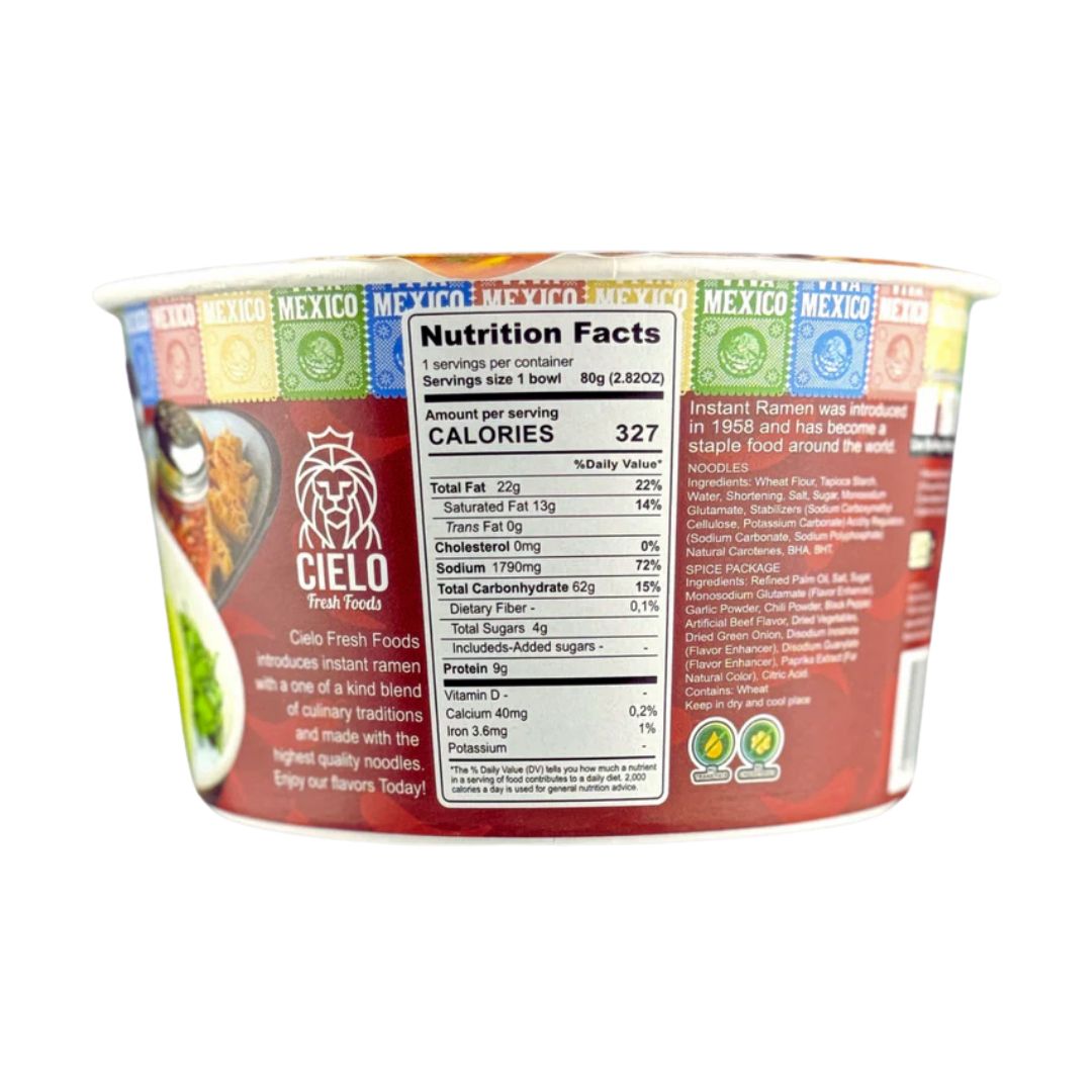 CIELO Menudo Flavor Instant Ramen Noodle Soup 2.82 oz (80 g) - 3 ct