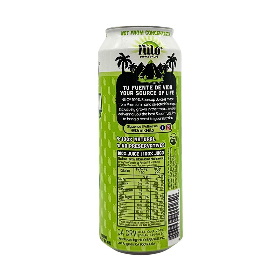 Nilo Guanabana - Soursop 100% Natural - 17 fl oz