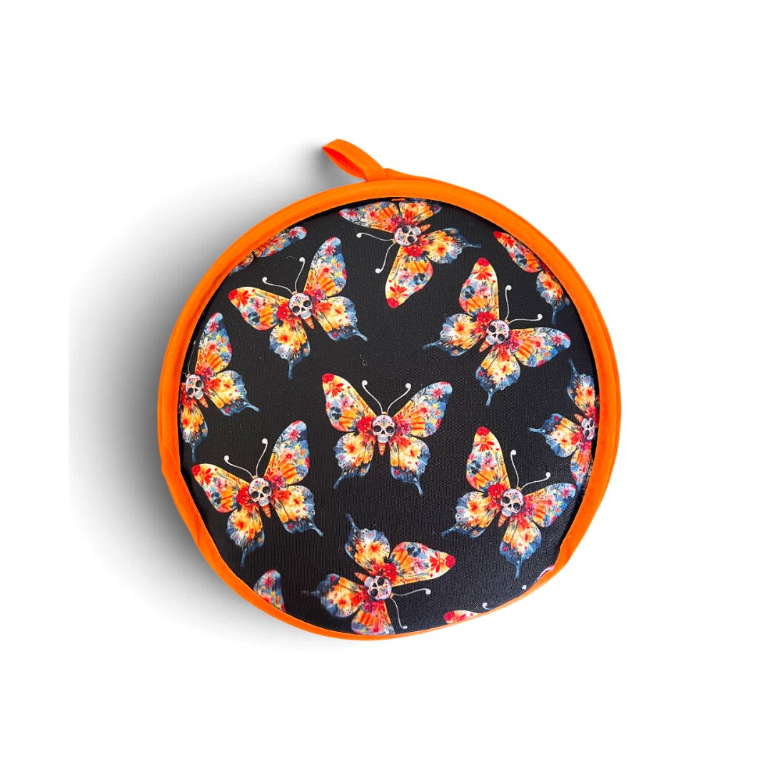 Kitchen Brand Day of the Dead Butterfly Tortilla Warmer – 10 Inch