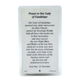 Our Lady of Guadalupe Holy Card Laminated - 1 unit