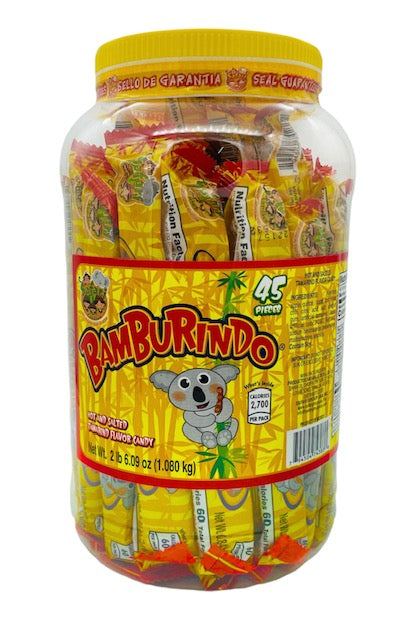 Bamburindo Hot and Salted Tamarind Flavor Candy (Banderilla) - 45 ct