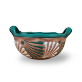 La Mexicana Salsera Bowl Engobe – Cuenco de arcilla mexicano para salsa 20 oz
