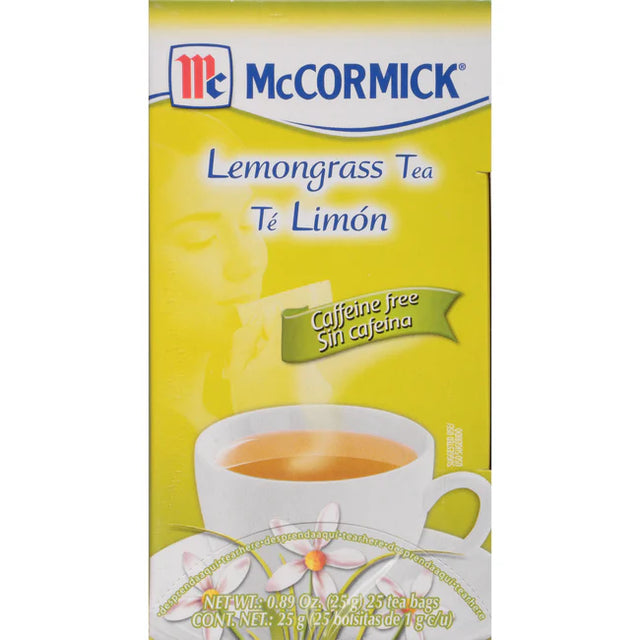 McCormick Lemongrass Tea Caffeine Free (0.89 Oz.) - 25 ct