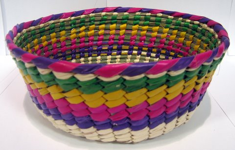 Canasto de Palma de Colores / Palm Tortilla Warmer Basket - 1 unit