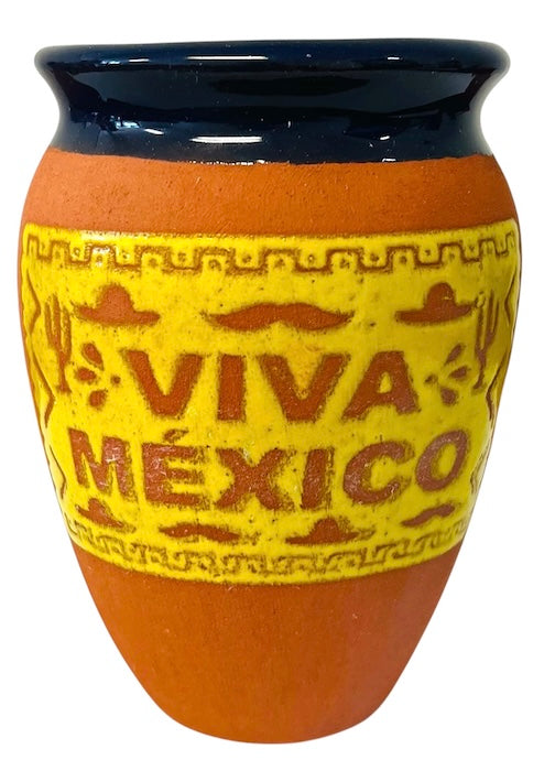 Cantaritos Mexicano Viva Mexico Engobe - Assorted Colors  12 oz - 1 unit