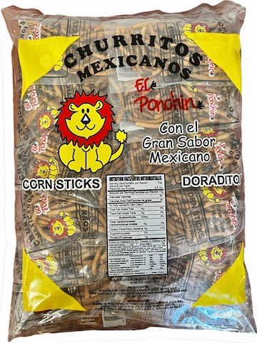 Churritos de Maiz - Corn Sticks by Productos El Super Leon Ponchin - 24 ct