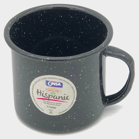 Cinsa (BLACK) Enamel Cup - Vaso Peltre - 12 oz