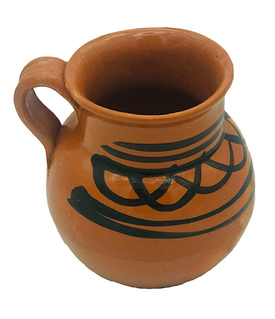 Clay Mug - La Mexicana Jarro de Barro Ponchero - 25 oz