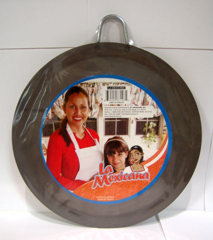 Comal de fierro Redondo #2 / Round Skillet Comal #2 Metal Plate Griddle - 11.5"