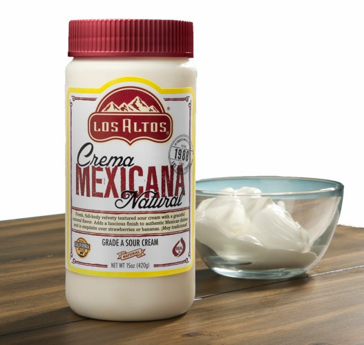Los Altos Crema Mexicana - Mexican Sour Cream - 15 oz