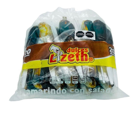 Cuchara Lizeth Tamarindo Natural con Saladito - 20 ct
