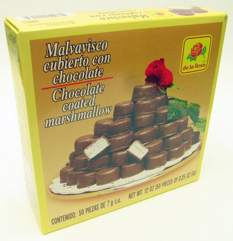 De la Rosa Chocolate Covered Marshmallow - 50 ct