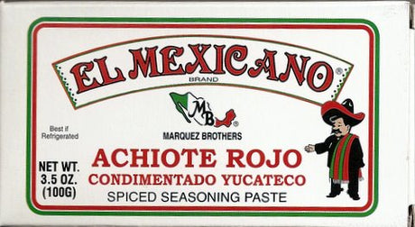 El Mexicano Spiced Seasoning Red Achiote Paste - 3.5 oz