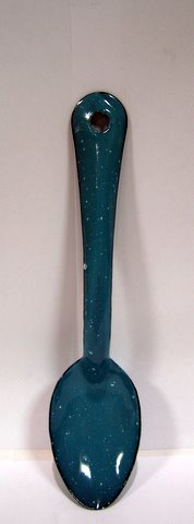 Enamel Cookware by CINSA - Cuchara de Peltre Chica #21 / Enamel Spoon #21 - 8.5" L - 1 unit