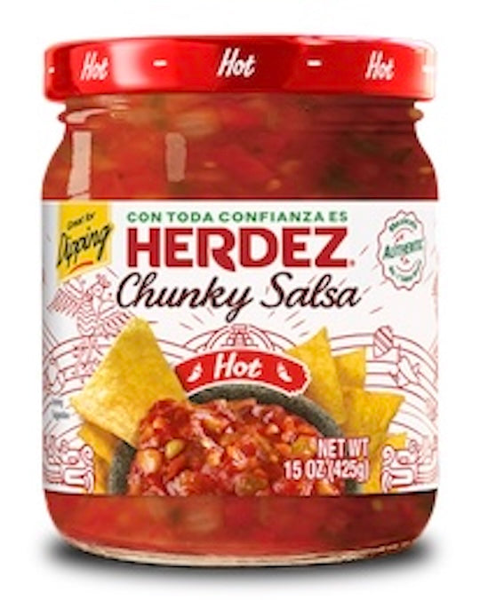 Herdez Chunky Salsa - Hot - 15 oz