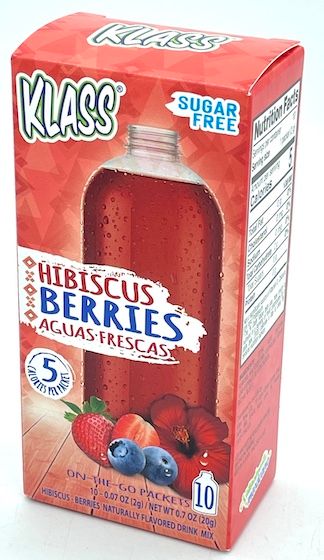 Hibiscus Berries Sugar Free by Klass Aguas Frescas - 10 ct
