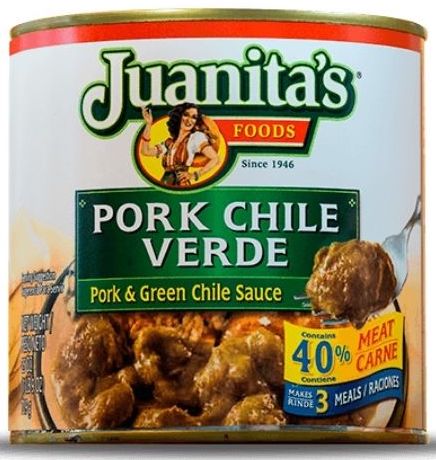 Juanita's Chile Verde - Pork & Green Chile Sauce - 25 oz