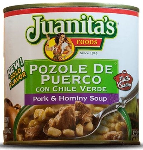 Juanita's Pozole de Puerco con Chile Verde - 25 oz