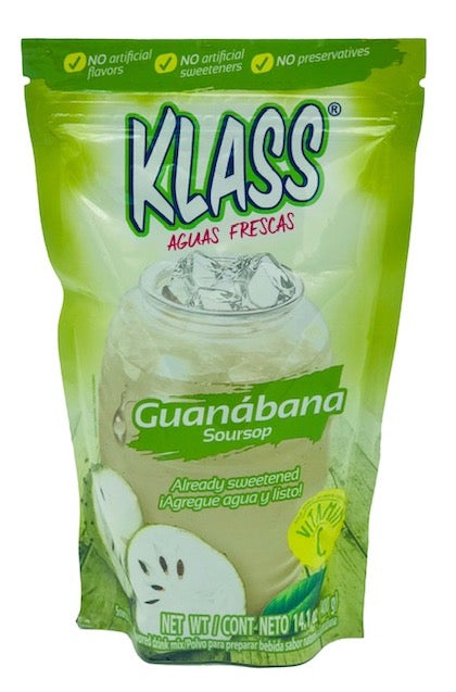 KLASS Guanabana (Soursop) Drink Mix-Makes 8.6 Liters - 14.1 oz