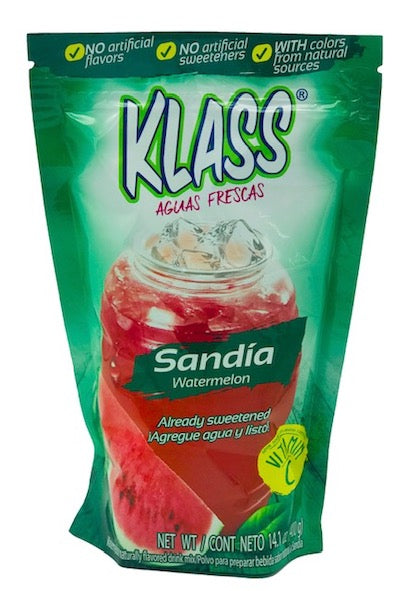 KLASS Watermelon (Sandia) Drink Mix-Makes 8.6 Liters - 14.1 oz