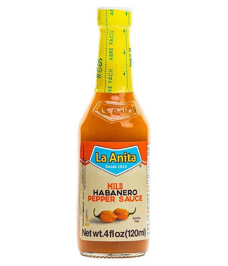 La Anita Orange Habanero Pepper Sauce Mild - 4 fl oz