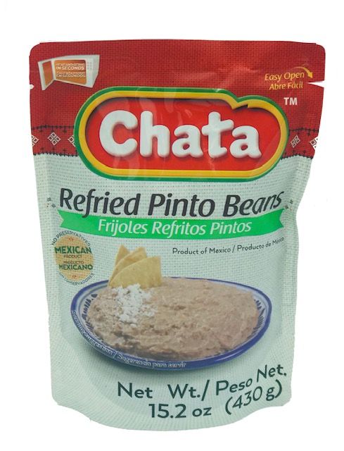 Chata Refried Pinto Beans in Pouch - 15.2 oz