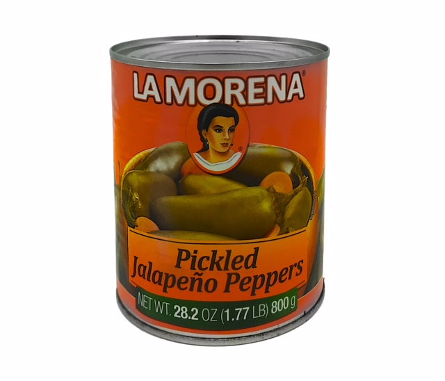La Morena Whole Pickled Jalapenos Peppers - 28 oz