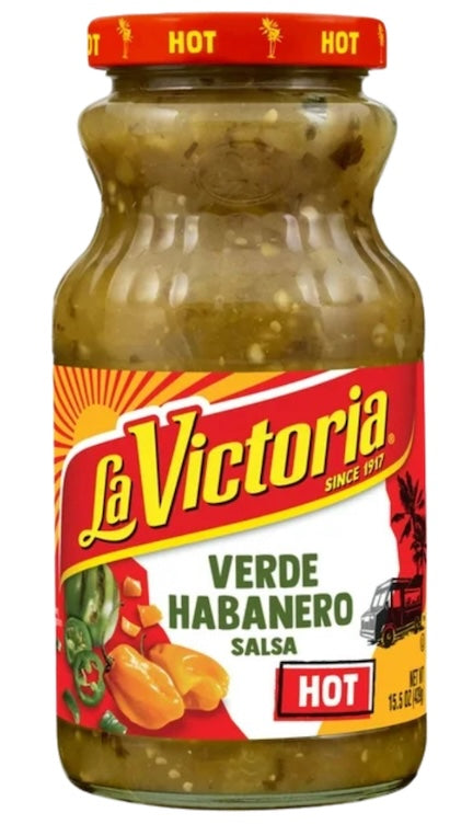 La Victoria Verde Habanero Salsa - Hot - 15.5 oz