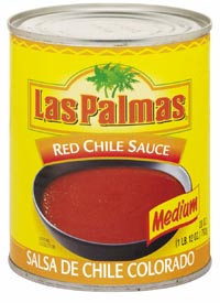 Las Palmas Red Chile Sauce - Salsa de Chile Colorado Medium - 28 oz