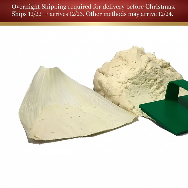 Masa para Tamales with Elegant Christmas Shipping Notice