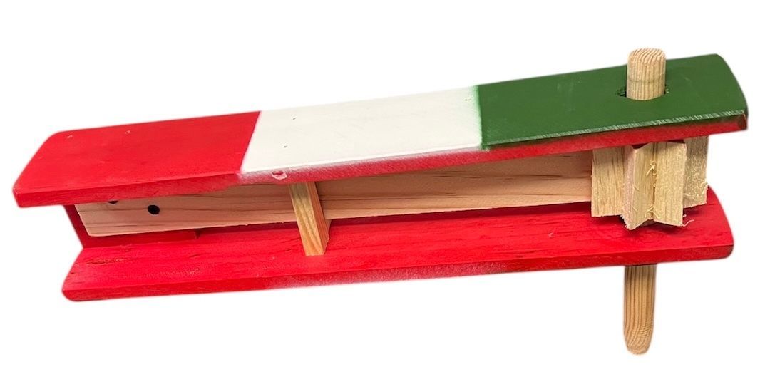 Matraca Madera Tricolor Large/Grande - 15”
