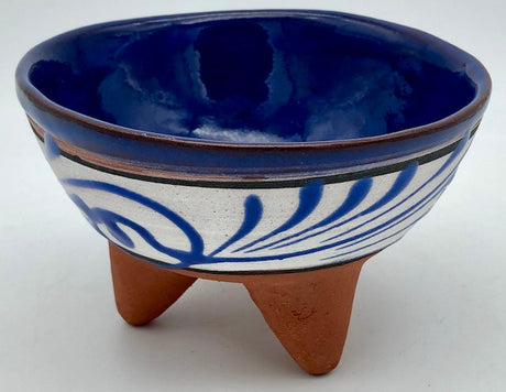 Molcajete Salsero Engobe Bowl - 5 1/4" x 2  1/2" - 1 unit