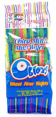 Obleas Wheat Flour Wafers - Oblea Mini - 2.1 oz