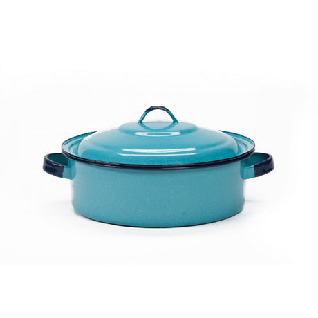 Olla Corta Color Azul 5 Dutch Oven with Lid Turquoise CINSA - 5 qt