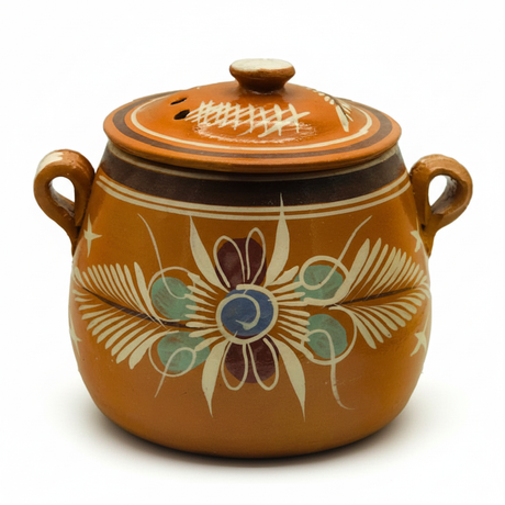 Optimized Clay Bean Pot - Studio White Background