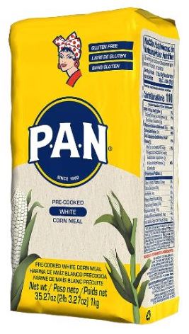 P.A.N. Pre-Cooked White Corn Meal / Harina de Maiz Blanco - 35.27 oz