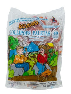 Paleta Alvbro Pollito Asado - Little Chicken Lollipops - 40 ct
