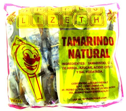 Paleta Lizeth Tamarindo Natural - 20 ct