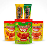 Pulparindo Gummy Rings & Squeeze Candy – Tamarind, Mango & Watermelon – Variety Pack