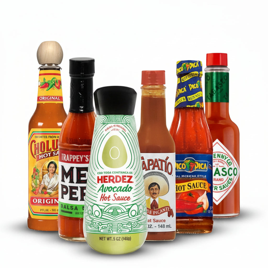 The Mexican Breakfast Hot Sauce Variety Pack – 6 Bottles